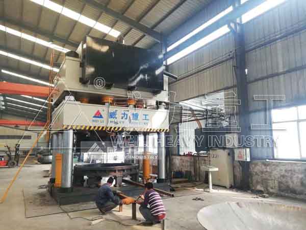 2500噸封頭拉伸液壓機(jī)-四柱式單動薄板拉伸液壓機(jī)